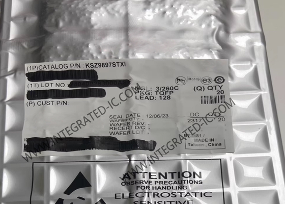 إيثيرنث IC KSZ9897STXI 7-Port GigE مبادلات إيثيرنث المدارة TQFP128 750mA
