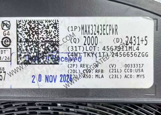 شريحة الدائرة المتكاملة MAX3243ECPWR، مشغل خط RS-232 TSSOP28، مستقبل خط RS-232