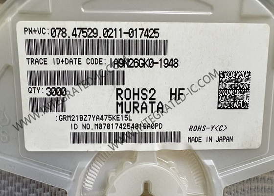 GRM21BZ7YA475KE15L رقاقة الدوائر المتكاملة 4.7μF رقاقة مكثفات السيراميك متعددة الطبقات