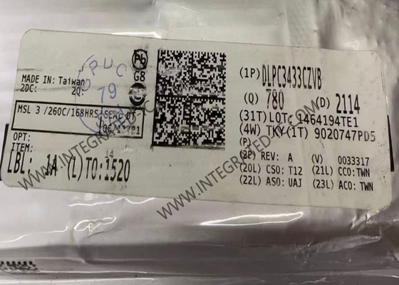 شريحة الدائرة المتكاملة DLPC3433CZVB، وحدة تحكم عرض عالية الدقة، حزمة NFBGA-176