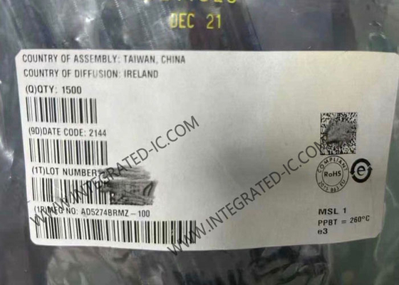 شريحة الدائرة المتكاملة AD5274BRMZ-100 مقياس جهد رقمي 256-موضع DigiPOT