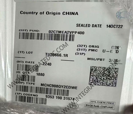 MCHC908QY2CDWE متحكم دقيق MCU عالي الأداء 8 بت 8 ميجاهرتز HC08 متحكم دقيق SOIC-16