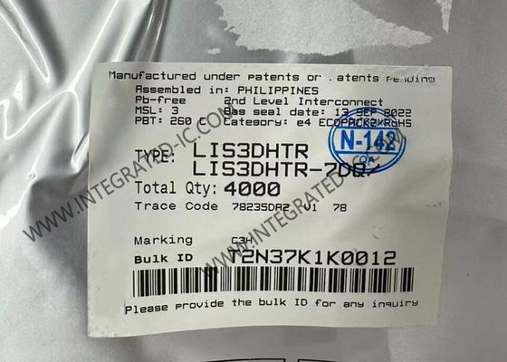 مستشعر LIS3DHTR IC مقياس تسارع ثلاثي المحاور فائق الطاقة وعالي الأداء