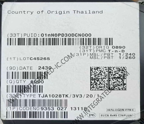 شريحة الدائرة المتكاملة TJA1028TK 45uA رقاقة نظام أساسي صغير للسيارات LIN