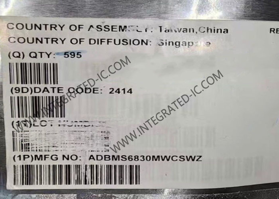 رقاقة الدوائر المتكاملة ADBMS6830MWCSWZ 16-قناة شاشة بطارية متعددة الخلايا