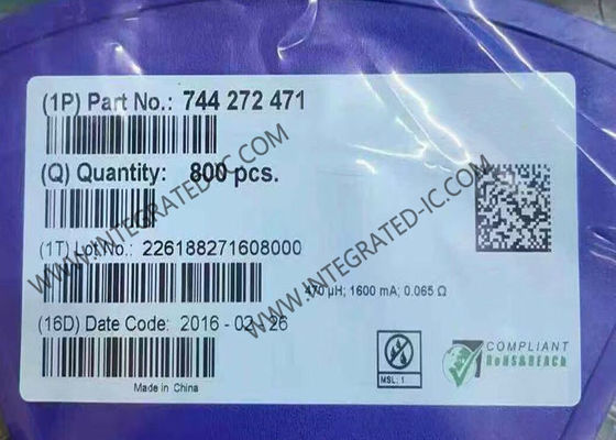 744272471 شريحة دائرة متكاملة مرشح خط الوضع المشترك 470µH خانقات الوضع المشترك