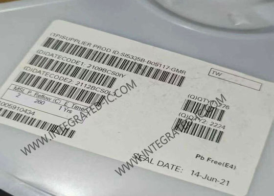 SI5335B-B05117-GMR 200MHz IC مولد الساعة الأربعة القنوات مع Jitter منخفض للتوقيت الدقيق