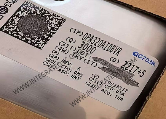 شريحة الدائرة المتكاملة OPA320AIDBVR مضخم تشغيلي CMOS دقيق 20 ميجاهرتز منخفض الضوضاء مع إيقاف التشغيل