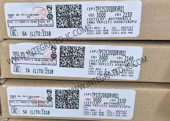 شريحة الدائرة المتكاملة TPS25200QDRVRQ1، أوتوماتيكية، eFuse، WSON6، فيوز إلكتروني، منظم