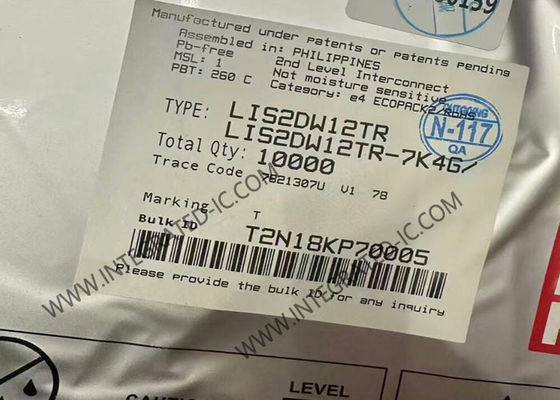 مستشعر LIS2DW12TR IC عالي الأداء منخفض الطاقة للغاية ثلاثي المحاور LGA-12