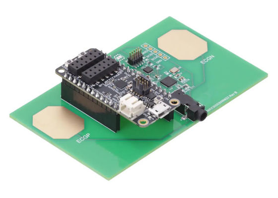 MAX30003WING2 الحلول المضمنة واجهة الجانب الأمامي منصة الريش تقييم لوحة التوسع