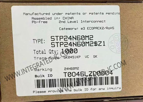 STP24N60M2 رقاقة الدائرة المتكاملة 600 فولت MDmesh M2 الطاقة MOSFET الترانزستورات TO-220-3