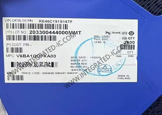 RE46C191S16TF أجهزة الاستشعار IC الجهد المنخفض قابل للبرمجة كاشف الدخان الفوتو الكهربائي ASIC