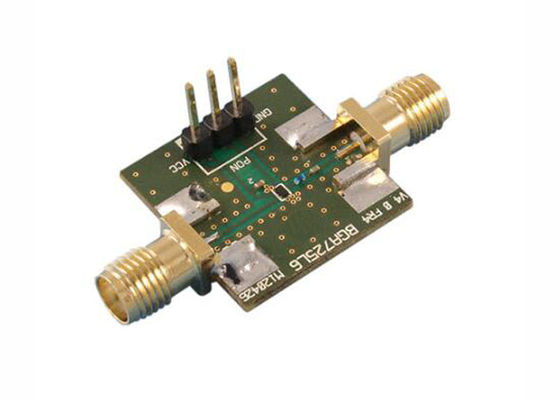 لوحة تقييم مضخم الصوت منخفض الضوضاء من السيليكون والجرمانيوم المدمجة في حلول BGA725L6-BOARD