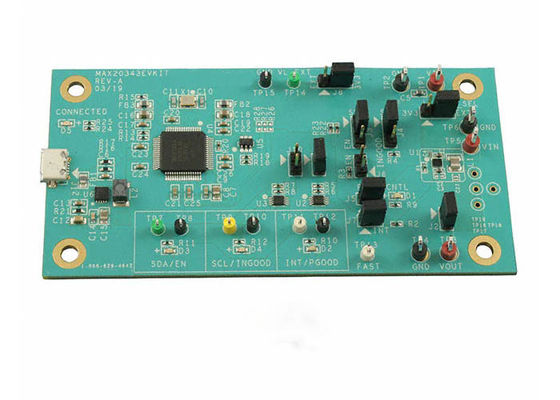 MAX20343EVKIT حلول مدمجة I2C وحدة تحكم في الطاقة لوحة التقييم