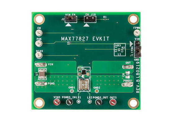 لوحة تقييم محول الرفع والخفض MAX77827EVKIT Embedded Solutions 1.6A من 1.8 فولت إلى 5.5 فولت
