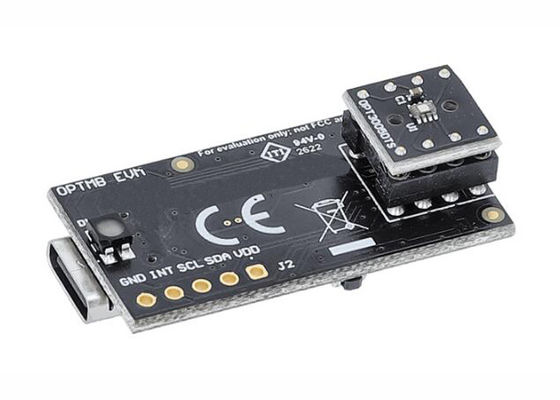 لوحة تقييم مستشعر الإضاءة المحيطة لحلول مدمجة OPT3005DTSEVM، وحدة تقييم OPT3005