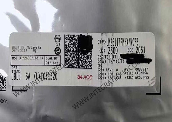 شريحة الدائرة المتكاملة LM25117PMHX، وحدة تحكم متزامنة لخفض الجهد مع نطاق إدخال واسع، ومحركات بوابة قوية بحد أقصى 3.3 أمبير، ومرجع جهد دقيق بنسبة 1.5٪