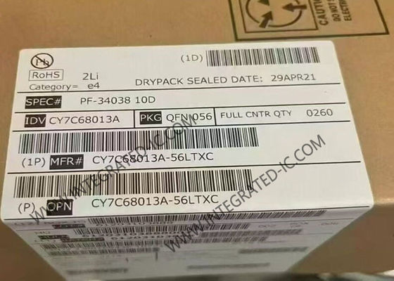 وحدة تحكم دقيقة CY7C68013A-56LTXC مع معالج دقيق 8051 عالي السرعة USB 2.0 ومعدل بيانات 480 ميجابت/ثانية