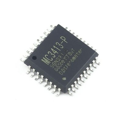 MC3413-P مستشعر IC مقياس تسارع ثلاثي المحاور منخفض الضوضاء مع حزمة VLGA-12 ودقة 8 إلى 14 بت