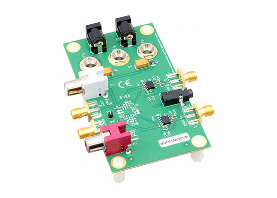 لوحة تقييم مضخم عازل أحادي القناة من حلول BUF634ADEVM المدمجة