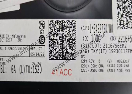 LM34927SD Integrated Circuit Chip 600mA Output Current Wide 7.5-V to 100-V Input Range Adjustable Output Voltage From 1.225 V Bias Regulator