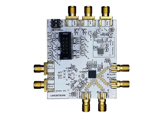 LMX2572EVM حلول مدمجة مُركِّب ترددات لوحة تقييم التوقيت