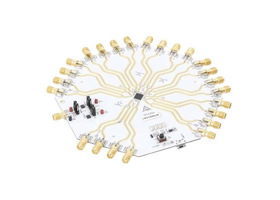 LMX1205EVM حلول مضمنة 6.4 جيجاهرتز إلى 12.8 جيجاهرتز لوحة تقييم مُركِّب الترددات اللاسلكية