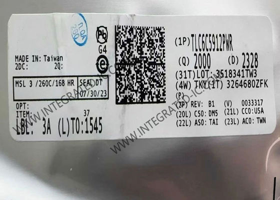 TLC6C5912PWR شريحة دائرة متكاملة لسائق LED بـ 12 قناة مع تيار خرج 50 مللي أمبير وجهد إمداد 3 فولت إلى 5.5 فولت