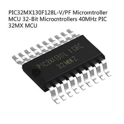 PIC32MX130F128L-V/PF متحكم دقيق MCU بذاكرة فلاش 128 كيلو بايت وذاكرة وصول عشوائي 16 كيلو بايت ونواة MIPS32 M4K بتردد 50 ميجاهرتز