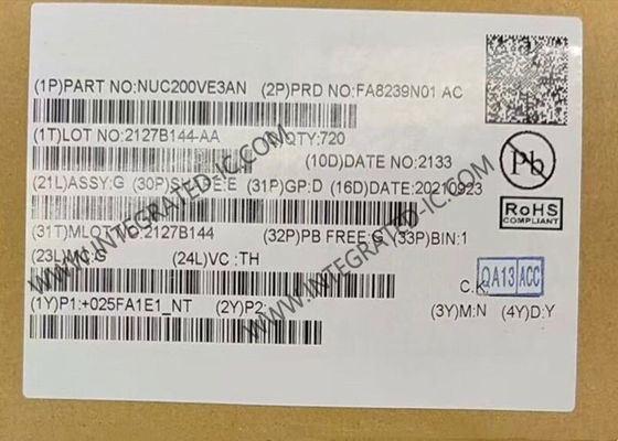 NUC200VE3AN متحكم دقيق 32 بت مع معالج ARM Cortex M0 بتردد 50 ميجاهرتز، وذاكرة برنامج 128 كيلوبايت، و83 منفذ إدخال/إخراج للتحكم الصناعي