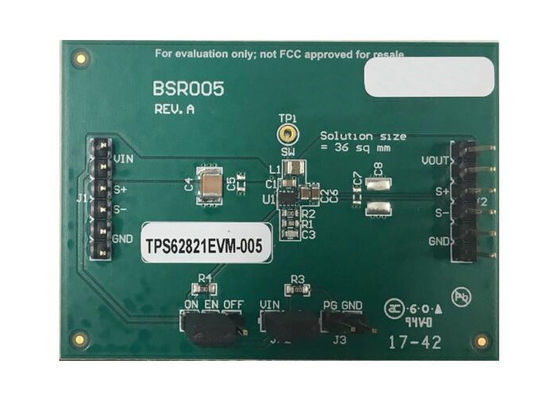 TPS62821EVM-005 الحلول المدمجة وحدة تقييم التحكم في DCS TPS62821 Step Down Converter