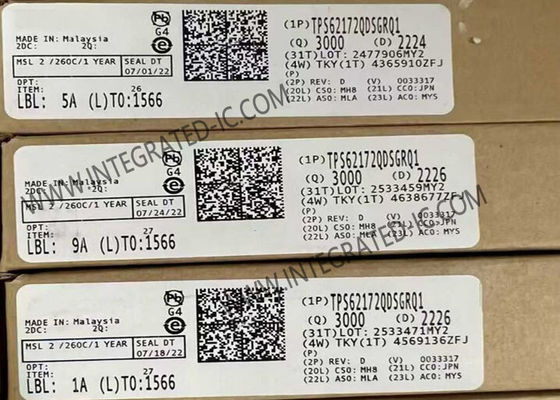شريحة الدوائر المتكاملة TPS62172QDSGRQ1 17V 0.5A محول خطوة أسفل للسيارات