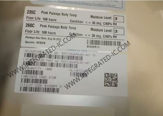 MTFC16GAPALBH-AAT ذاكرة IC رقاقة 16GB eMMC 5.1 ذاكرة IC TFBGA-153 حزمة