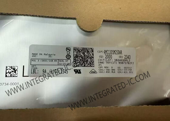 شريحة دائرة متكاملة لمعدل دلتا سيجما معزول مُعزز AMC1305M25DWR بدقة 16 بت ومعدل أخذ عينات 78 كيلو هرتز