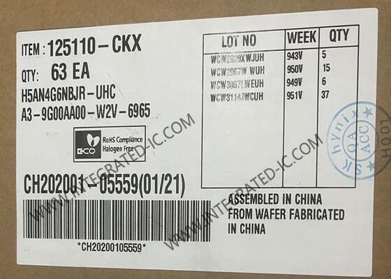 H5AN4G6NBJR-UHC ذاكرة IC رقاقة 4Gb CMOS DDR4 SDRAM ETT ذاكرة في حزمة FBGA-96