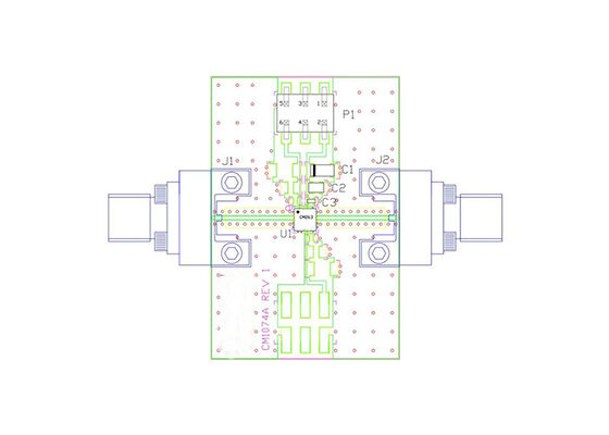 لوحة تقييم مضخم الصوت منخفض الضوضاء MMIC ذات النطاق العريض لحلول CMD270P3-EVB المدمجة