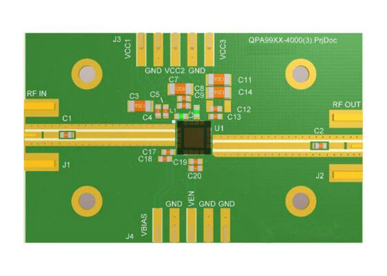QPA9908EVB01 الحلول المدمجة 4W لوحة تقييم مكبر الطاقة الخطي عالي الكفاءة