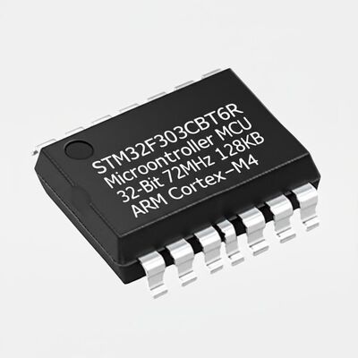 STM32F303CBT6TR متحكم دقيق 32 بت مع نواة ARM Cortex-M4 بتردد 72 ميجاهرتز وذاكرة فلاش 128 كيلوبايت
