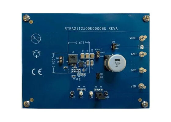 لوحة تقييم منظم خفض الجهد المتزامن DC/DC المدمج RTKA211250DE0000BU من Embedded Solutions