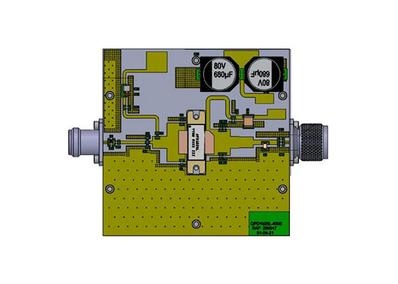 لوحة تقييم الترانزستور المطابق لإدخال الترددات اللاسلكية GaN 750W 65V QPD1028LEVB6 Embedded Solutions