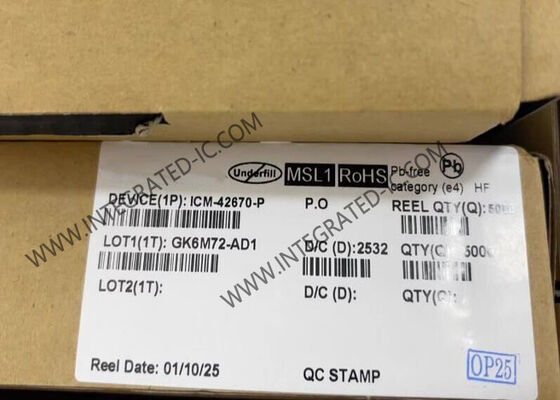 ICM-42670-P أداء عالية 6- محور MotionTracking IMU Sensor IC