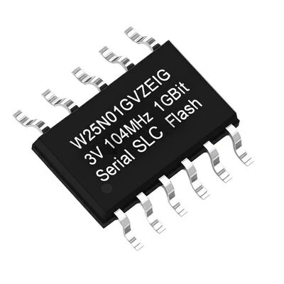 W25N01GVZEIG ذاكرة IC رقاقة 1Gbit 104MHz واجهة SPI SLC NAND ذاكرة فلاش IC رقاقة
