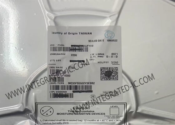 رقاقة الدوائر المتكاملة MC33FS5502Y3ES 15mA IC 56-VFQFN لإدارة الطاقة في السيارات