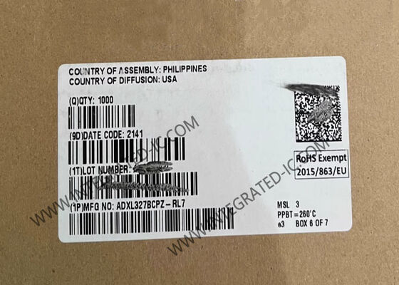 شريحة الدائرة المتكاملة ADXL327BCPZ مقياس تسارع ثلاثي المحاور منخفض الطاقة مع مخرجات جهد مهيأة للإشارة ونطاق تسارع ±2 جم