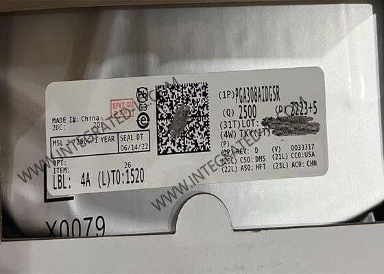 مستشعر IC PGA308AIDGSR، مضخم كسب قابل للبرمجة بجهد واحد مع معايرة رقمية ذاتية الصفر