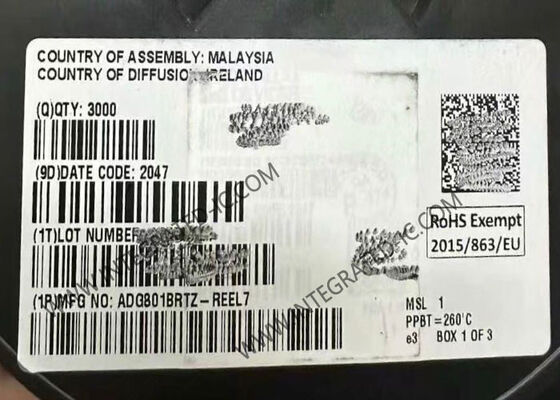 شريحة الدائرة المتكاملة ADG801BRTZ، مفتاح CMOS SPST مع مقاومة تشغيل 0.4 أوم، جهد إمداد 1.8 فولت إلى 5.5 فولت، ونطاق درجة حرارة السيارات