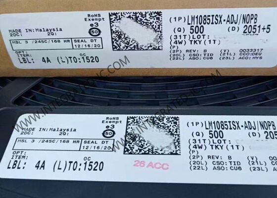 LM1085ISX-ADJ شريحة دائرة متكاملة منظم جهد كهربائي مع تيار خرج 3 أمبير، انخفاض جهد منخفض 1.5 فولت، وجهد خرج قابل للتعديل