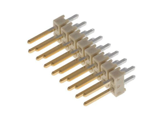 HTSW-108-24-F-D شرائط رأس PCB ذات درجة حرارة عالية مكونة من 16 موضعًا بمسافة 0.100 بوصة