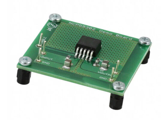 لوحة تقييم منظم الجهد الخطي القابل للتعديل الإيجابي لحلول NCP59302DSADGEVB المدمجة